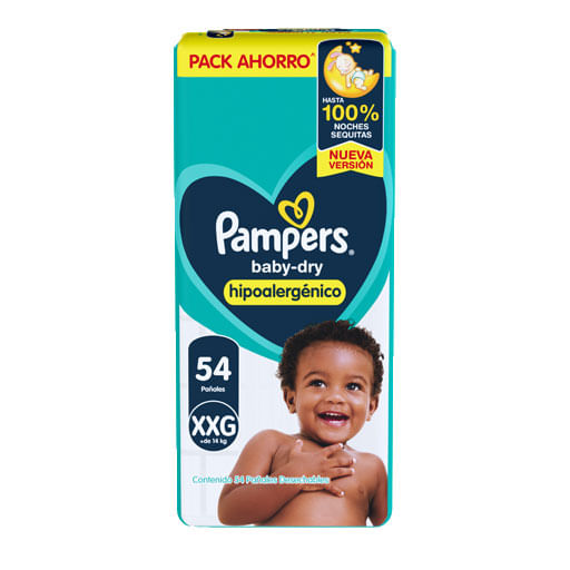 Panal Pampers Dry Mes XXG 54 un