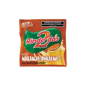 Jugo en polvo Rinde Dos naranja / durazno 13 gr