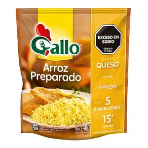 Arroz preparado Gallo queso seleccion 240 gr