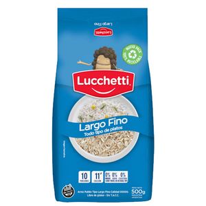 Arroz largo fino LUCCHETTI bolsa x500gr
