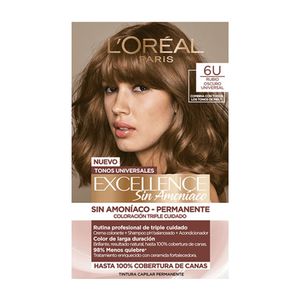 Coloracion Loreal excellence sin amoniaco n6