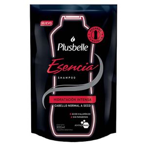 Shampoo Plusbelle esencia hidratacion intensa doy pack 300 ml