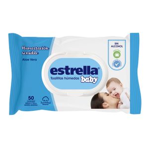 Toalla humeda Estrella humectación sensib. 50 u