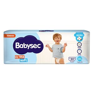 Pañal Babysec ultra sec soft hiper xxg 30 u