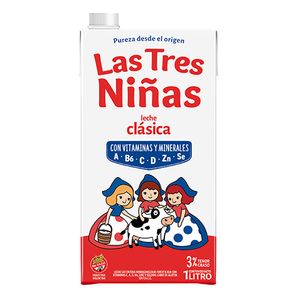 Leche las 3 niñas entera 3% tetrabrik 1 lt