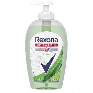 Jabon liquido Rexona aloe antibacterial botella 250 ml