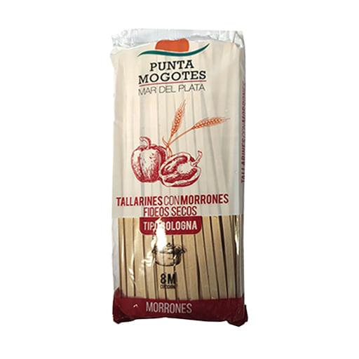 Fideos Punta Mogotes con morron 500 grs
