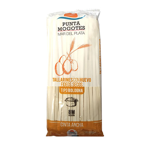 Fideos Punta Mogotes cinta ancha 500 grs