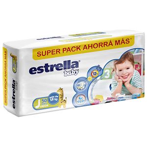 Pañal Estrella superpack junior 50 unidades