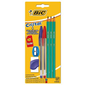 Kit escolar Bic cristal eco