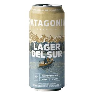 Cerveza PATAGONIA lager del sur x473cc