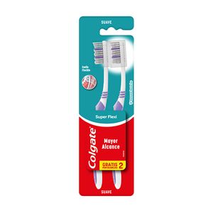 Cepillo dent Colgate super flexi suave x 2 u