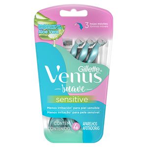 Maquina Venus suave sensitive x 4 u