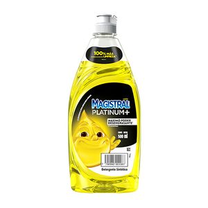 Lavavajillas Magistral platinum limon amarillo x 500 ml