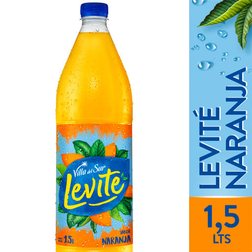 Agua saborizada Villa del Sur Levite naranja 1.5/1.65 lt