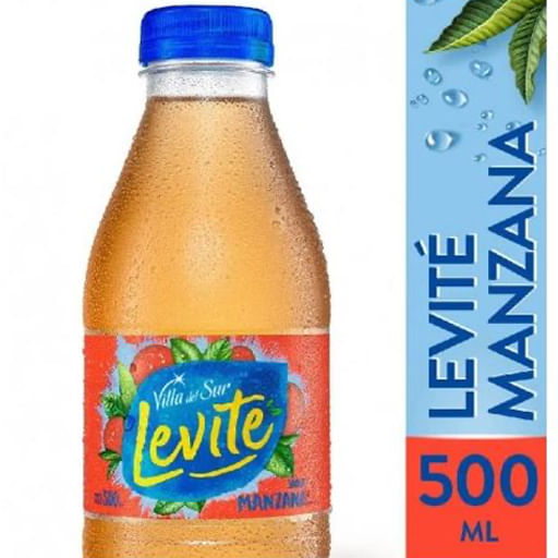 Agua saborizada Villa del Sur Levite manzana 500 cc