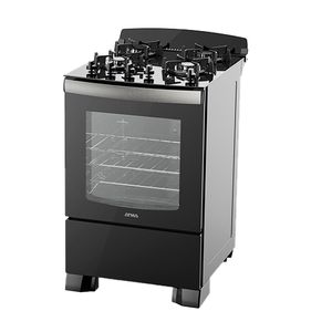 Cocina Atma multigas negra 56 cm