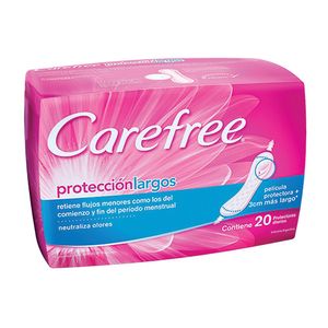Protectores diarios Carefree largos 20 u