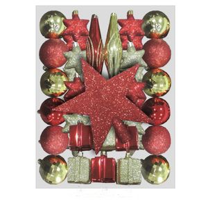 ADORNO DE NAVIDAD plastico 43 piezas