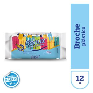 Broches de plastico Bonux 12 u