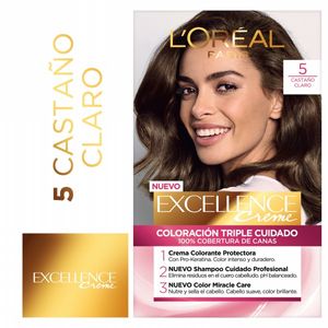 Tintura Excellence 5 triple proteccion castaï¿½o claro