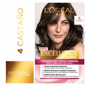 Tintura Excellence 4 triple proteccion castaï¿½o