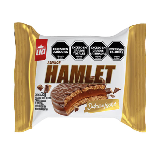 Alfajor Hamlet dulce de leche 36 gr