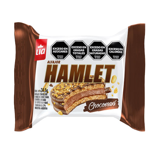Alfajor Hamlet chocomani 34.5 gr