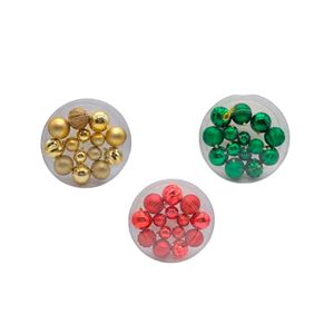 Adorno de Navidad caja circular 14 piezas