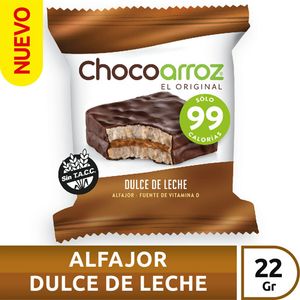 Alfajor Chocoarroz dulce de leche 22 gr