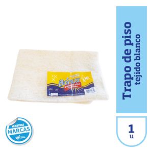 Trapo de piso Bonux tejido blanco
