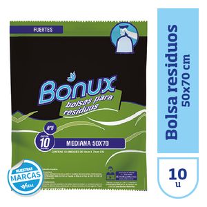 Bolsa residuos Bonux 50 x 70 cm 10 u