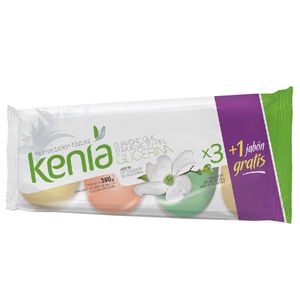Jabon de tocador KENIA glicerina 4 x 90 gr