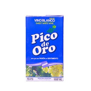 Vino Pico de oro blanco dulce tetrabrik 1 lt