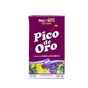 Vino Pico de oro tinto tetrabrik 1 lt