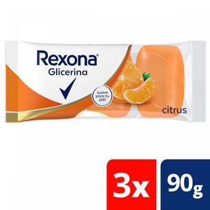 Jabon Rexona glicerina citrus 3 u 90g