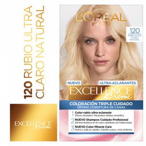 Tintura Excellence triple proteccion 120 rubio uni cla negro