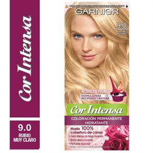 Tintura Garnier Cor Intensa 90 rubio muy claro
