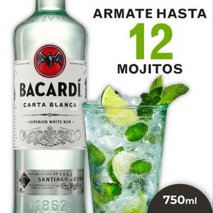 Ron Bacardi blanco 750 cc