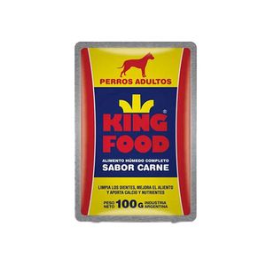 Alimento perro King Food carne pouch x100gr