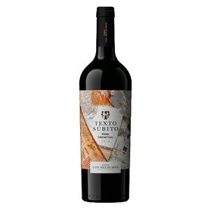 Vino Texto Subito blend malbec cabernet sauvignon 750 cc