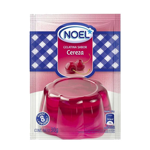 Gelatina Noel de cereza 30 gr