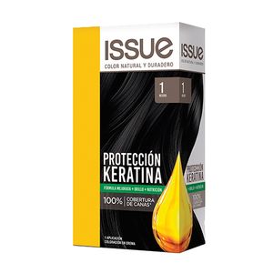 Tintura Issue protección keratina kit 1 negro