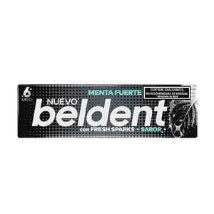 Chicles Beldent menta fuerte 10 g