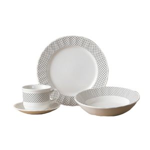 Set vajilla Corona amaranta 16 pza