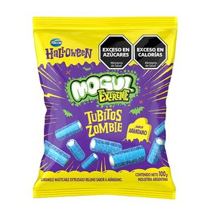 Caramelo Mogul extreme tubitos zombie halloween 100 g