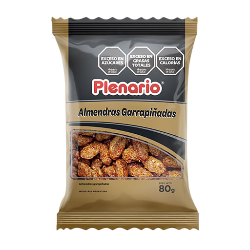 Garrapiñadas de almendra plenario x80g