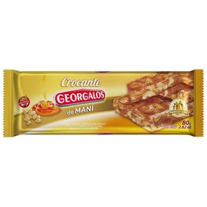 Turron de mani crocante Georgalos  80 gr