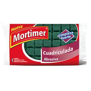 Esponja Mortimer de fibra cuadriculada
