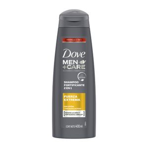Shampoo Dove 2 en 1 fuerza extrema 400 ml
